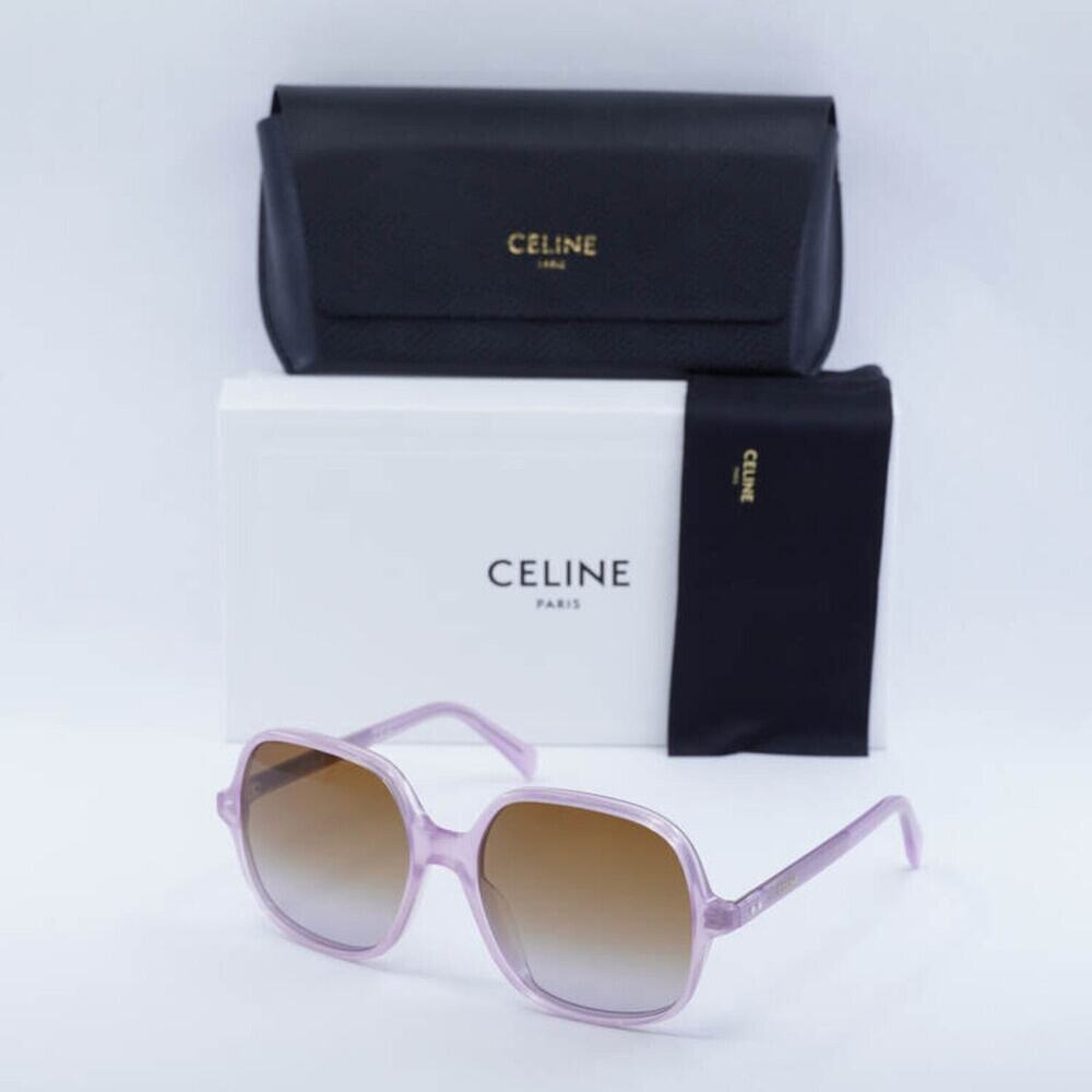 NEW!! Celine CL40244U 78F Shiny Opal Lilac Sunglasses Authentic